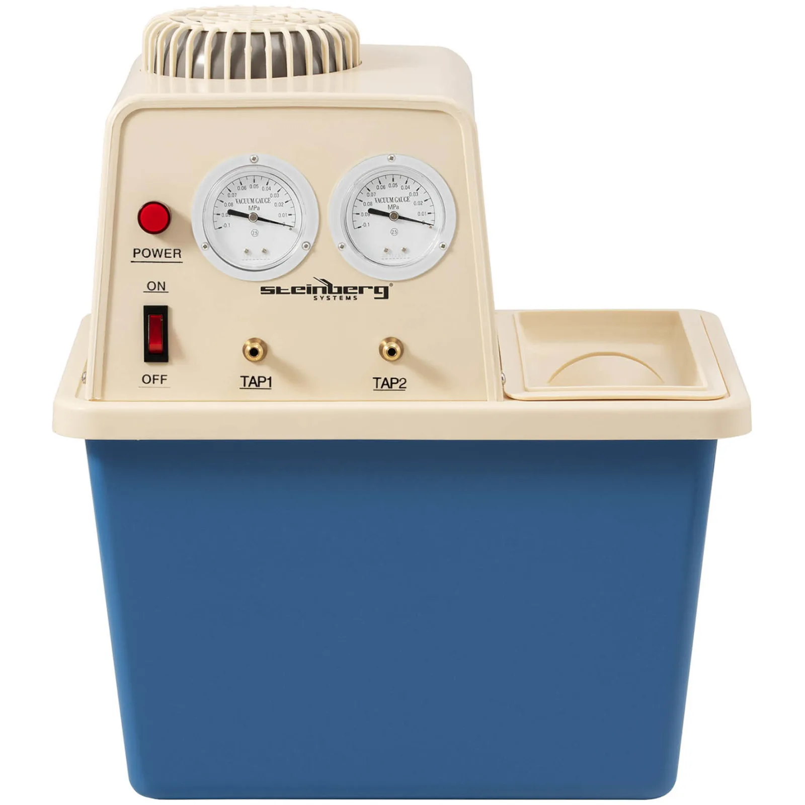 Pompă de vid de laborator cu circulație de apă, 2 valve, manometre, 15 L, 180 W 7