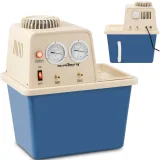 Laboratóriumi vákuumszivattyú vízkeringetéssel, 2 szeleppel, nyomásmérőkkel, 15 l, 180 W