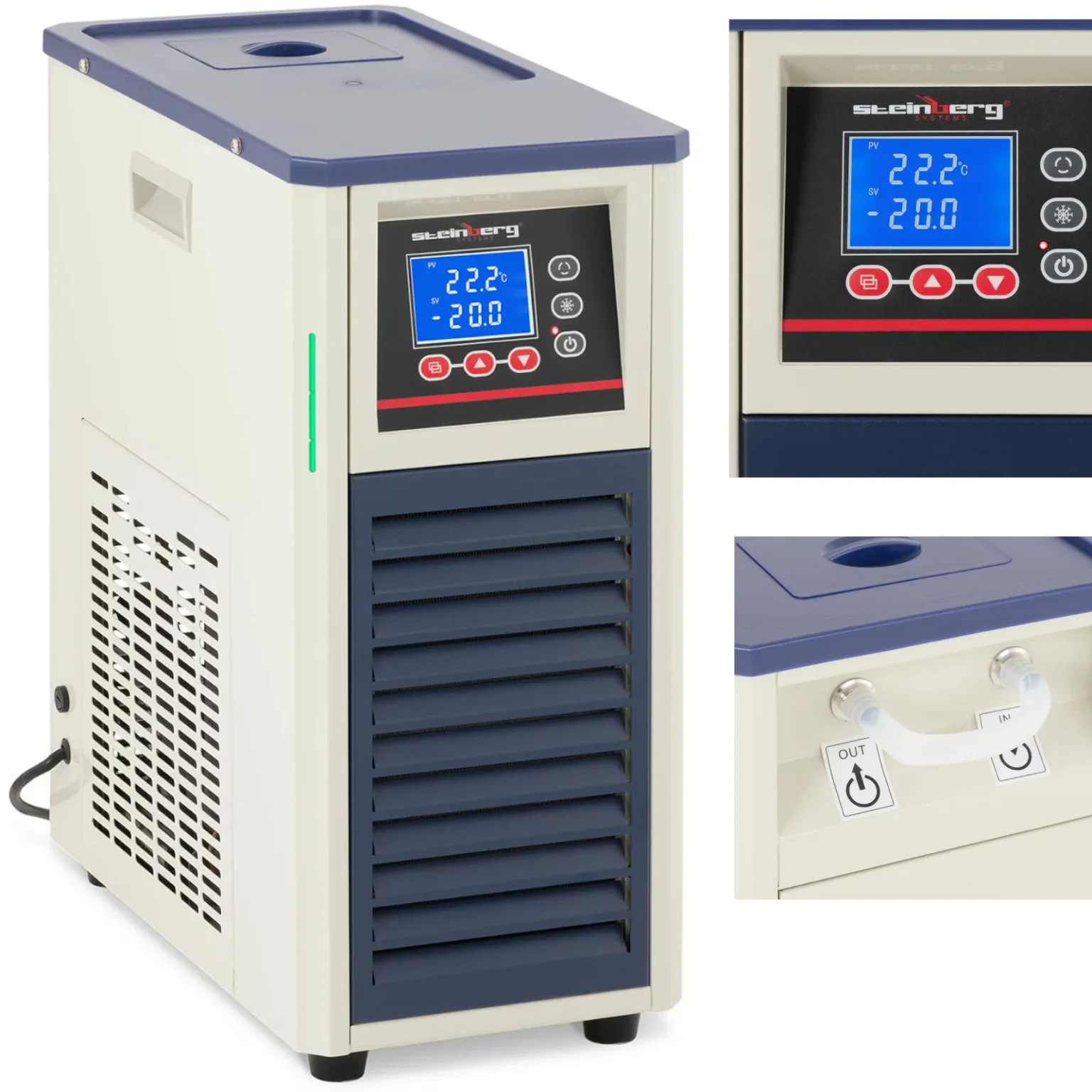 Laboratorijski rashladni cirkulator za kontrolu temperature od -20 do 20 °C, 20 l/min, 495 W Laboratorijski rashladni cirkulator za kontrolu temperature od -20 do 20 °C, 20 l/min, 495 W