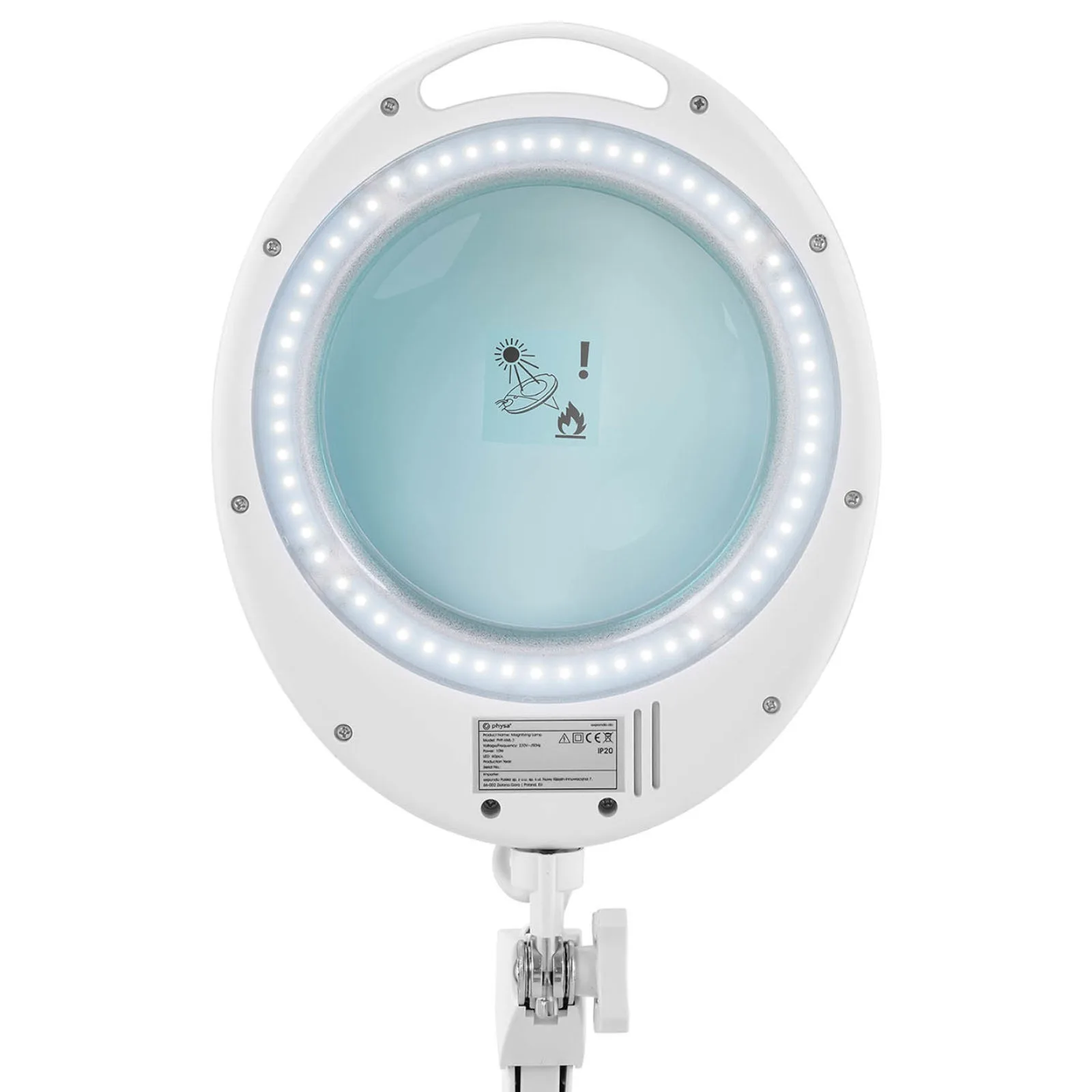 Kozmetička lampa s povećalom za stol, 5 dioptrija, 60x povećanje, LED, promjer 127 mm 6