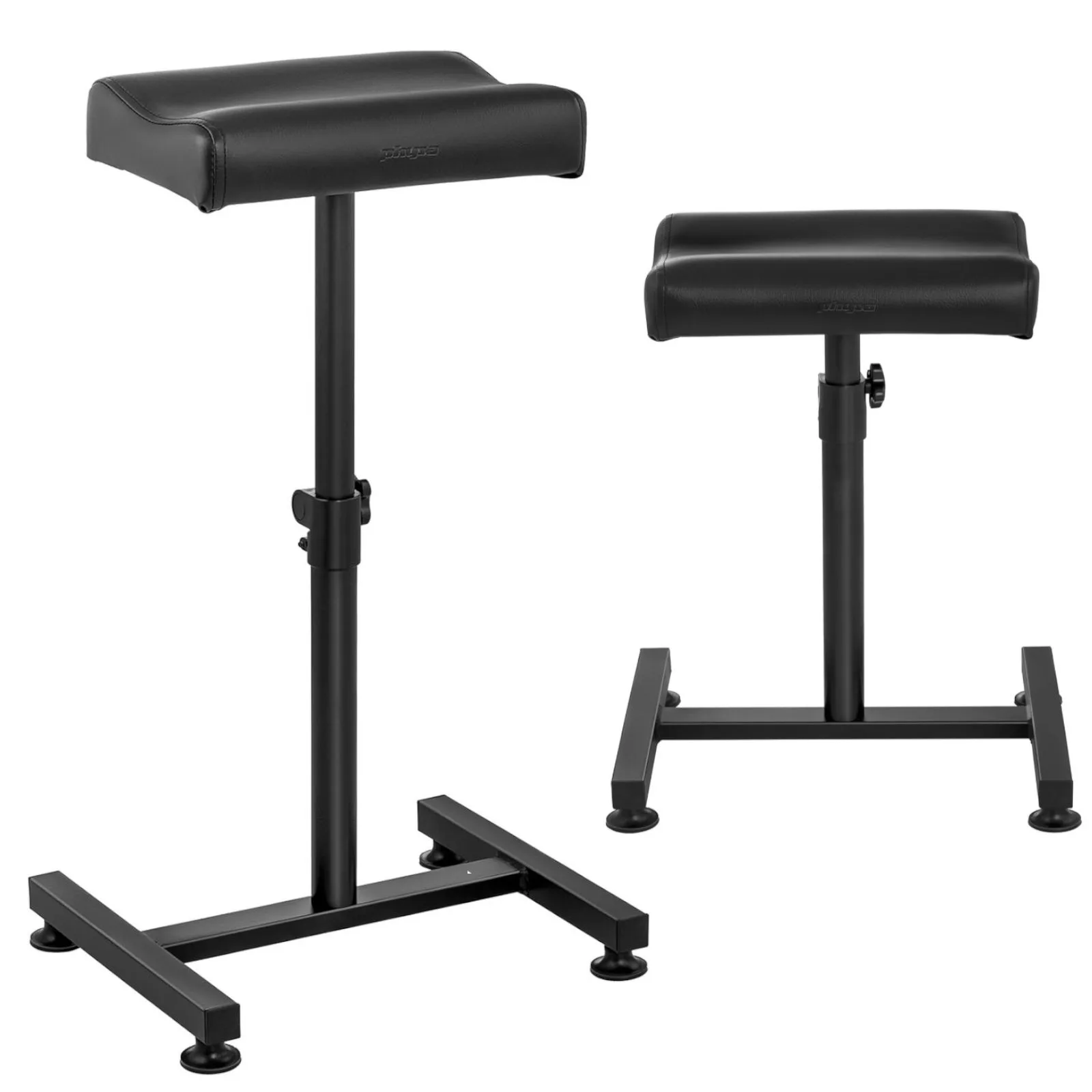 Szépségápolási lábtartó pedikűrhöz, magassága 75 cm-ig állítható, teherbírása 80 kg - fekete