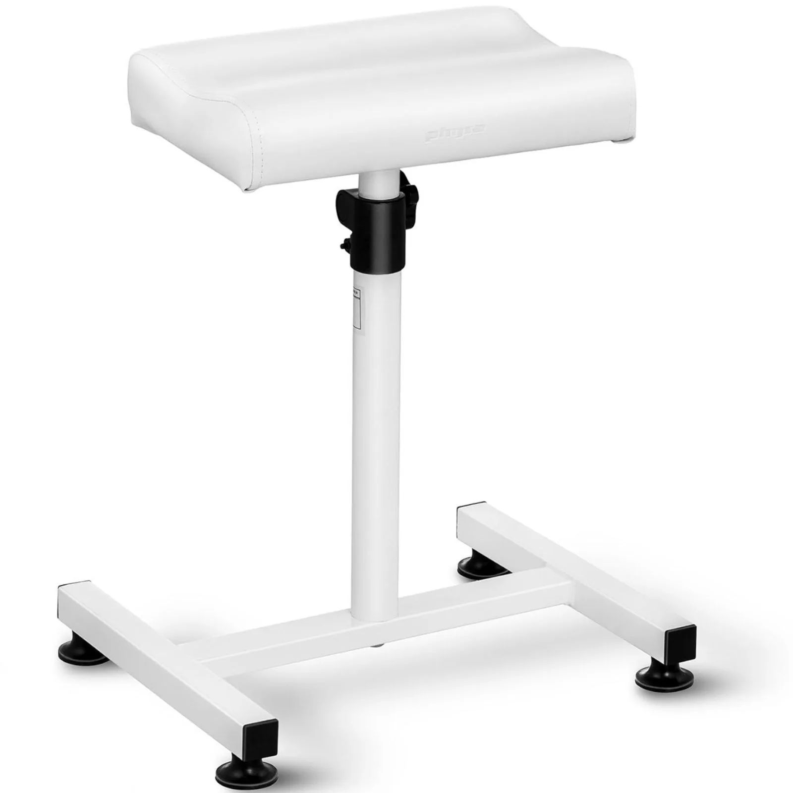 Schöne Fußstütze für die Pediküre, höhenverstellbar bis 75 cm, Belastbarkeit bis 80 kg – weiß 2