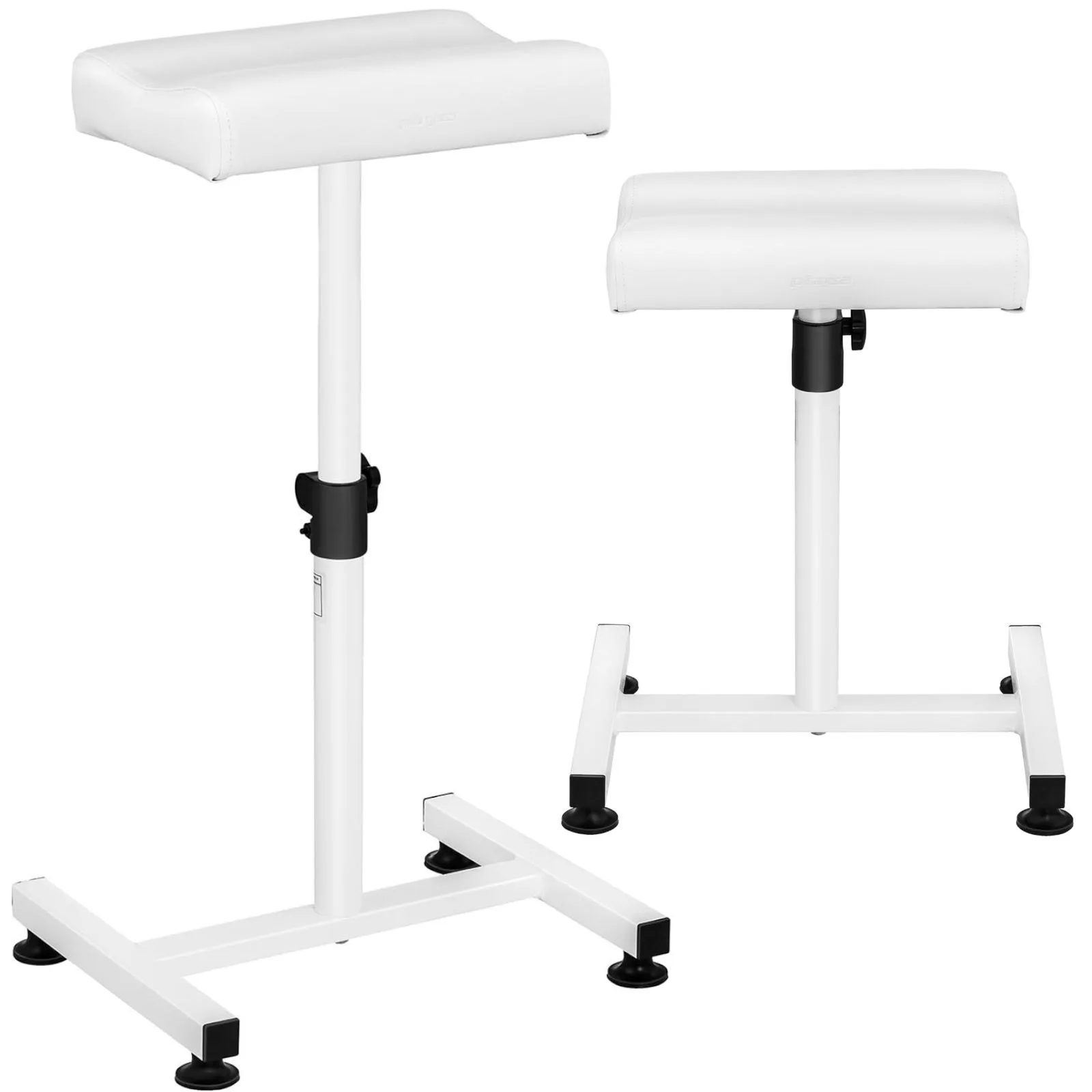 Szépségápolási lábtartó pedikűrhöz, magassága 75 cm-ig állítható, teherbírása 80 kg - fehér