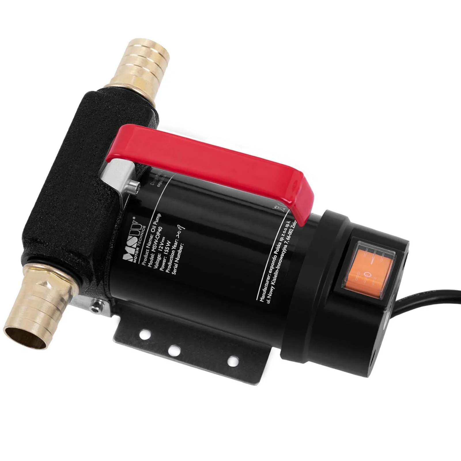 Pompă electrică de alimentare cu motorină cu autoamorsare IP55 12 V 155 W 40 l/min 5