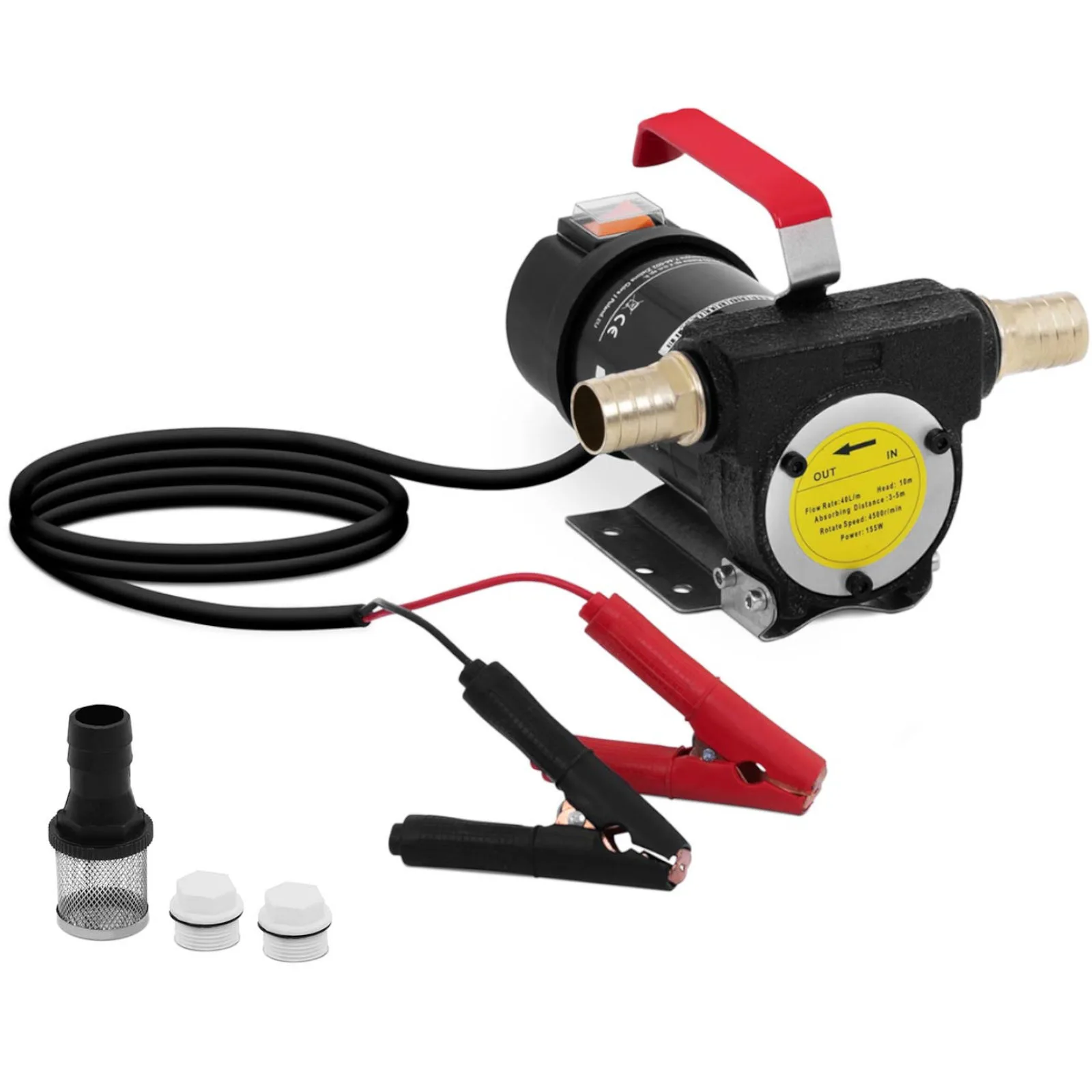 Öntöltő elektromos dízelüzemanyag-szivattyú IP55 12 V 155 W 40 l/min