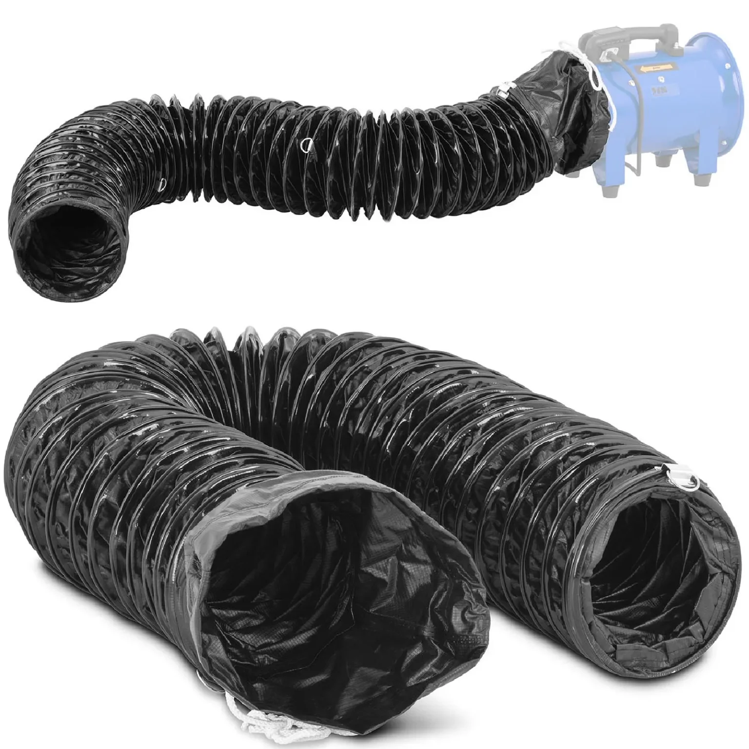 Kipufogócső ipari ventilátorhoz, 200 mm átmérőjű, 5 m hosszú Kipufogócső ipari ventilátorhoz, 200 mm átmérőjű, 5 m hosszú
