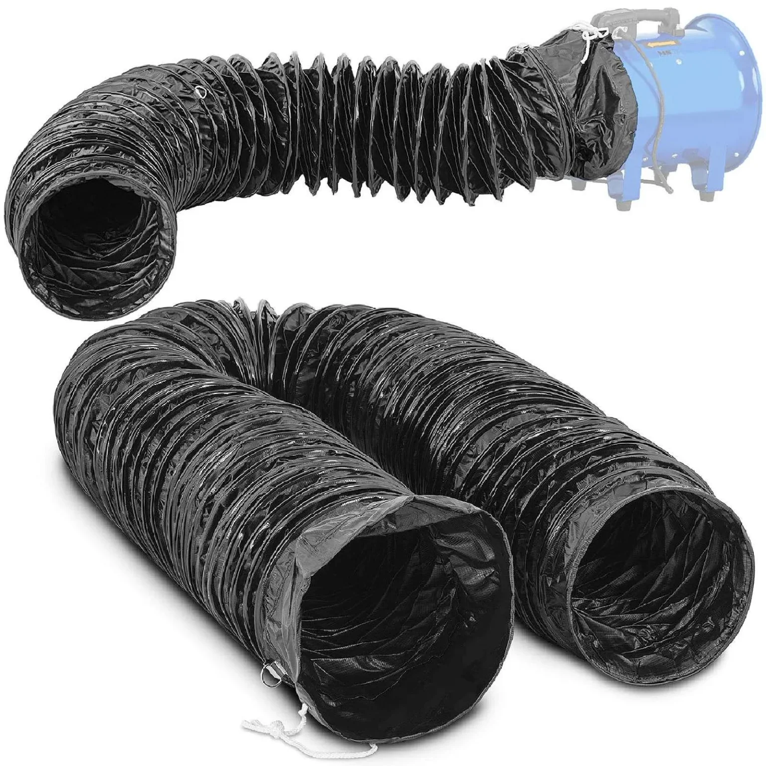 Kipufogócső ipari ventilátorhoz, 300 mm átmérőjű, 10 m hosszú Kipufogócső ipari ventilátorhoz, 300 mm átmérőjű, 10 m hosszú