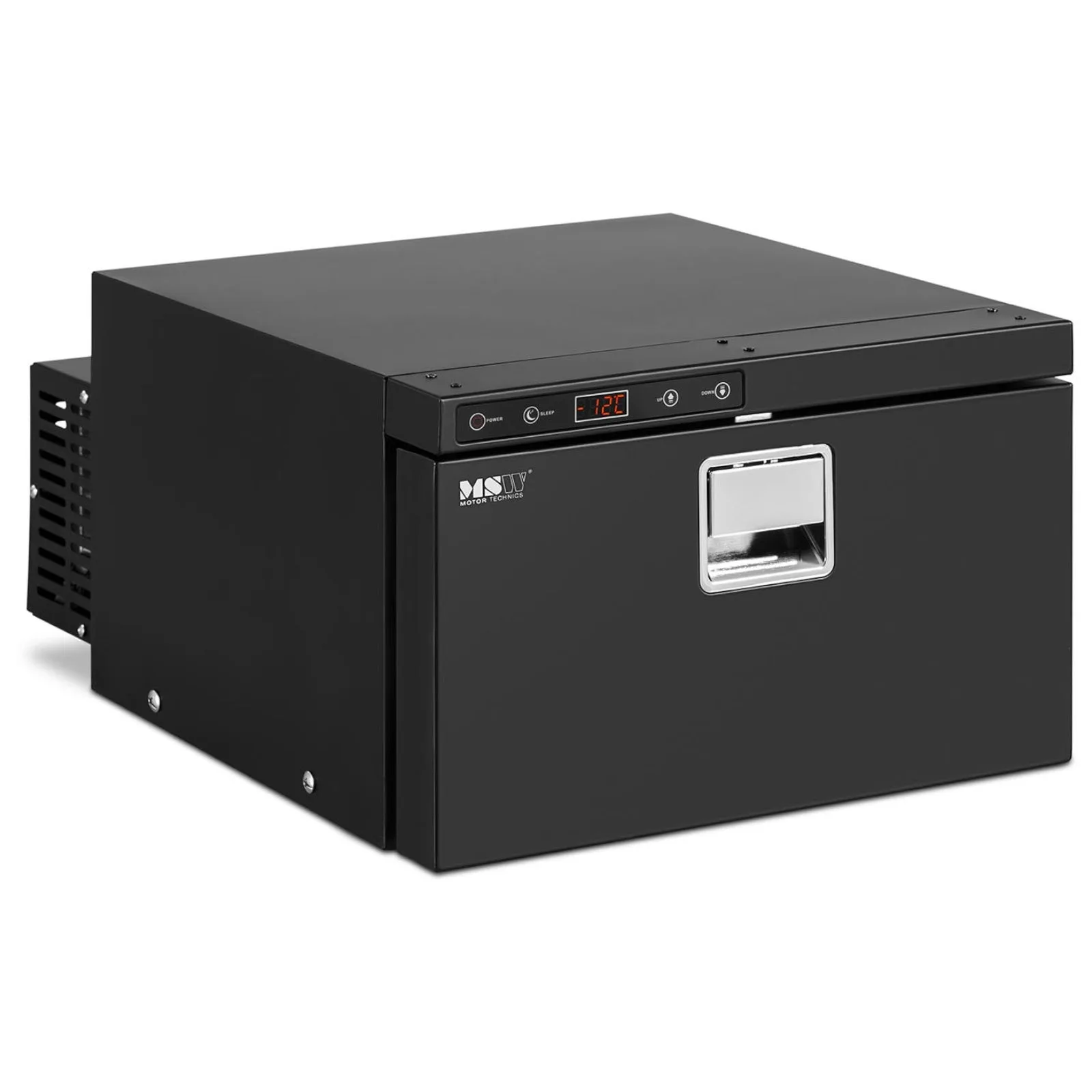 Kompresszoros hordozható hűtő lakókocsikhoz, 12/24 V DC, 35 W, 16 l