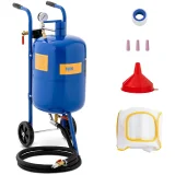 Mobil szifonos homokfúvó, nyomásszabályozással 60–125 psi, 40 l 2