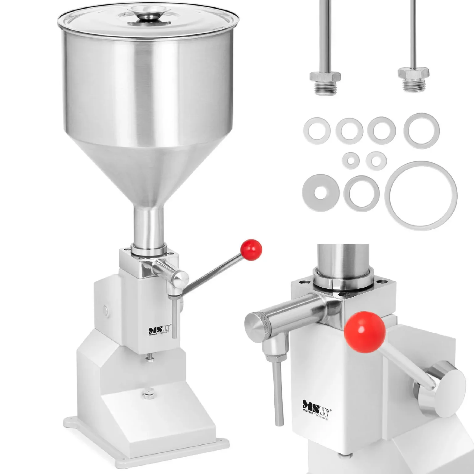 Kézi folyadék-töltőgép 5–50 ml 10,6 l Kézi folyadék-töltőgép 5–50 ml 10,6 l