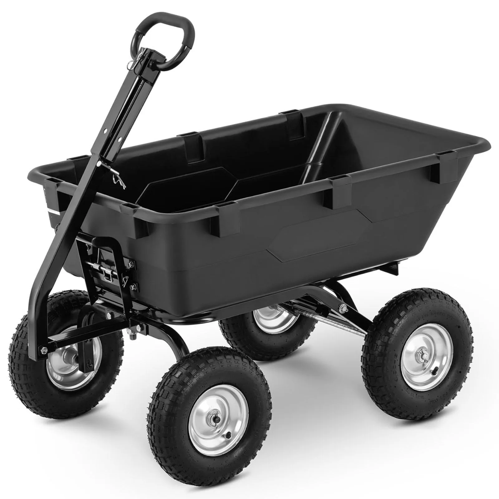 Billenő kerti szállítókocsi, 150 l űrtartalommal, 550 kg teherbírással