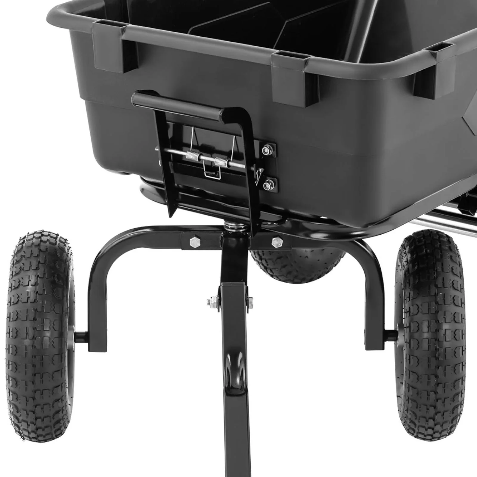 Preklopni vrtni transportni prikolica za istovar, zapremina 150 l, nosivost do 550 kg 7