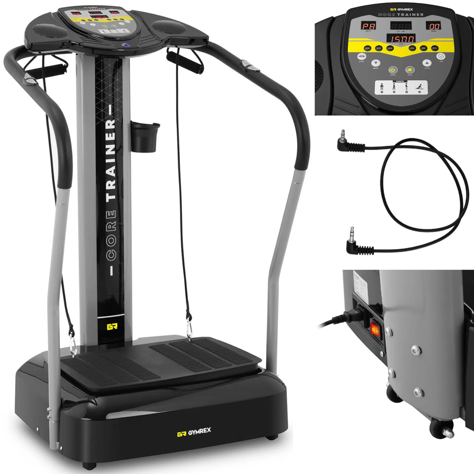 Otthoni vibrációs szőnyeg fitneszgyakorlatokhoz, 120 kg-ig