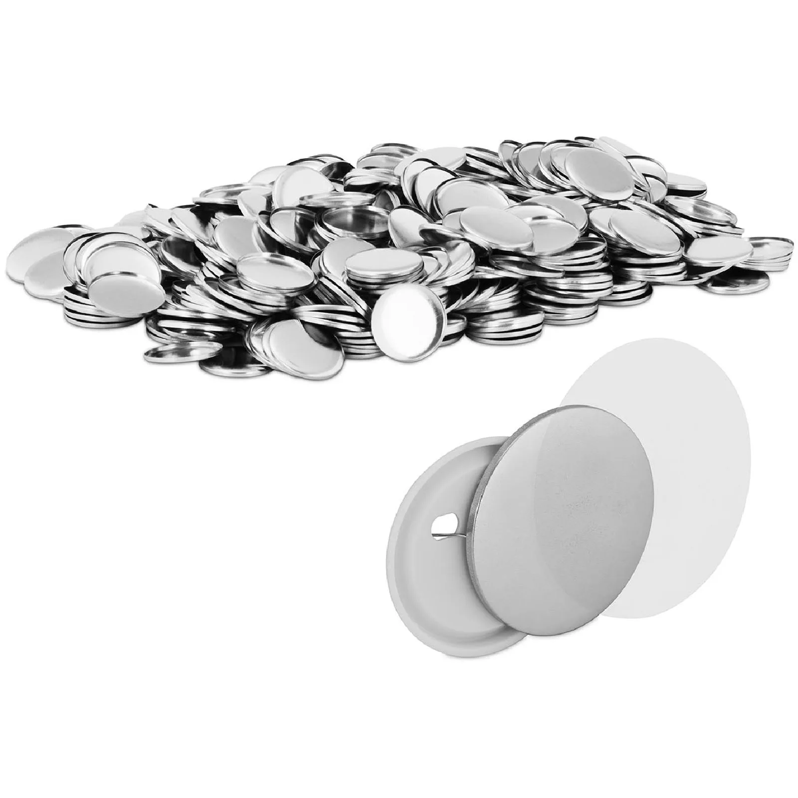 Ruházati jelvények, kitűzők és gombok, 1000 db, 58 mm átmérőjű