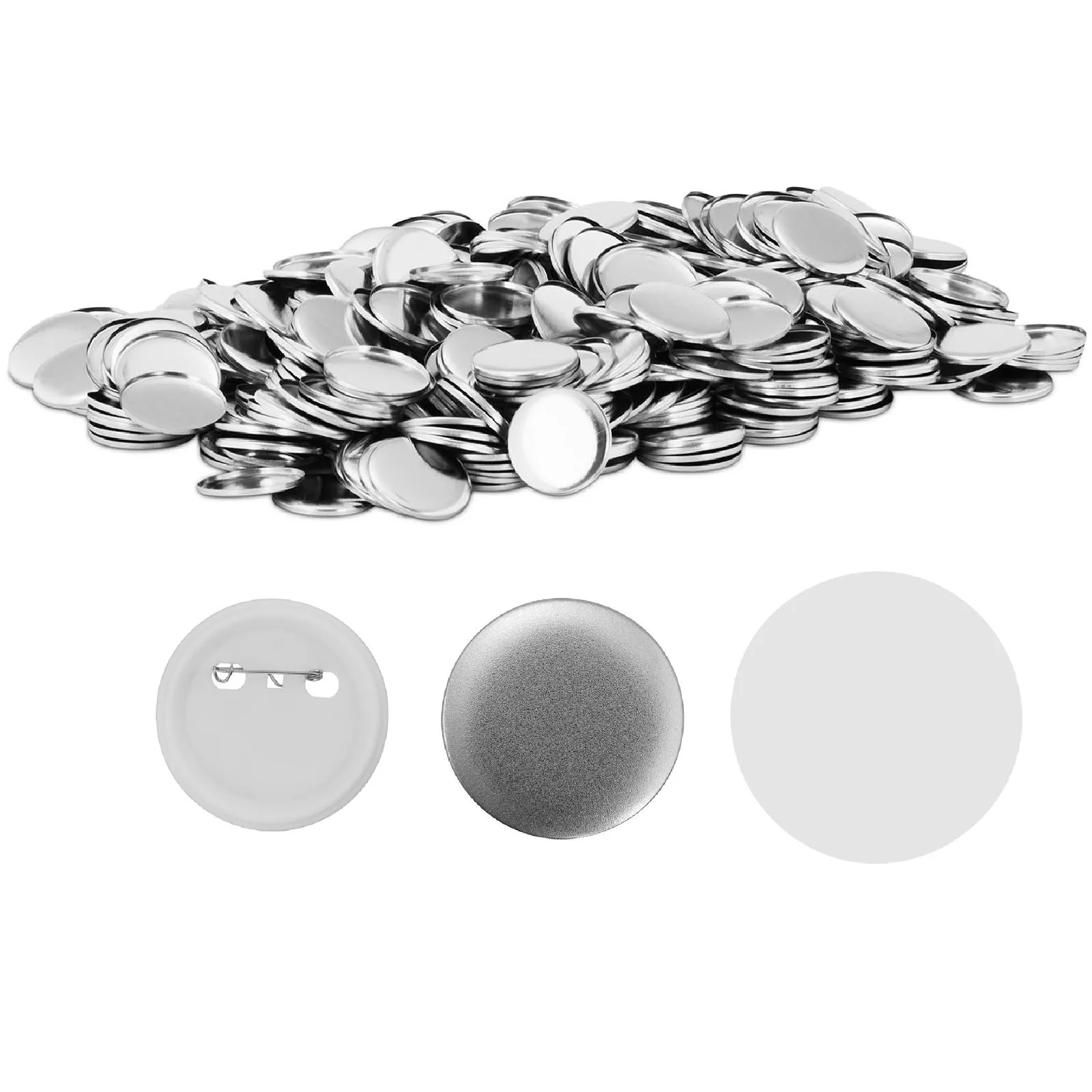 Ruházati jelvények, kitűzők és gombok, 1000 db, 58 mm átmérőjű