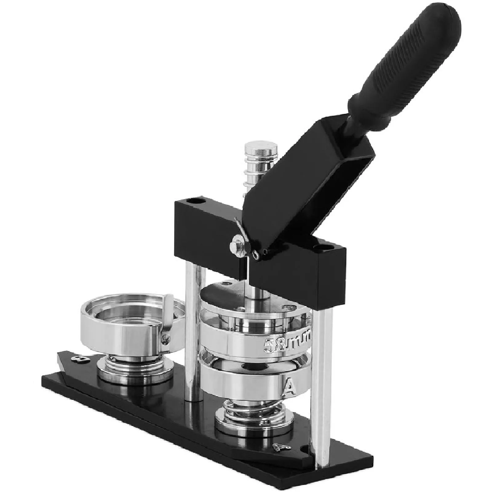 Gombkészítő gép, 200 db-os készlet, átmérő 25/58 mm, fekete