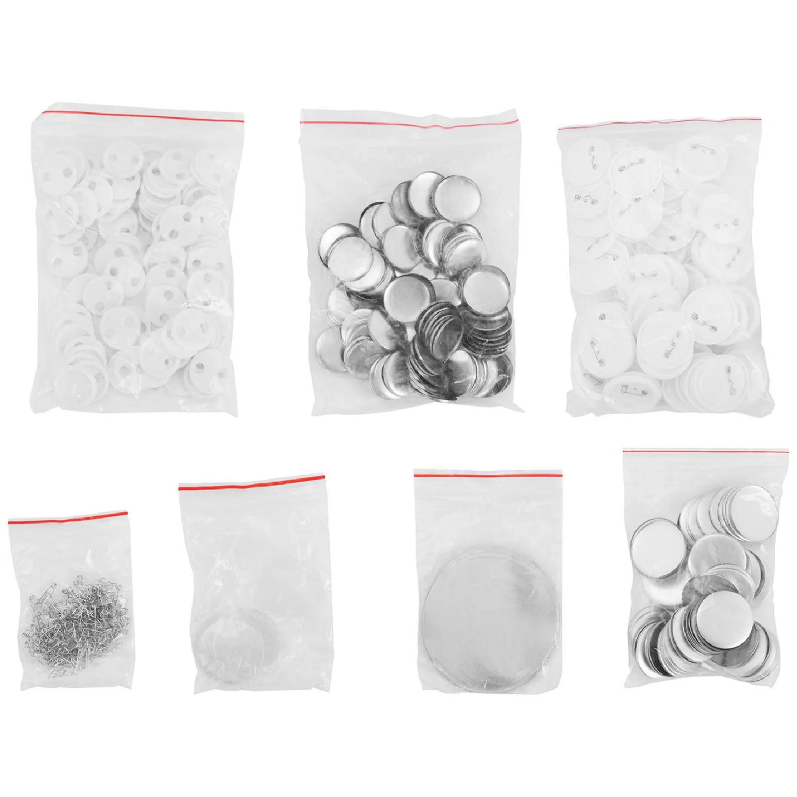 Mașină de fabricat insigne, set de 200 buc., diametru 25/58 mm, negru 3