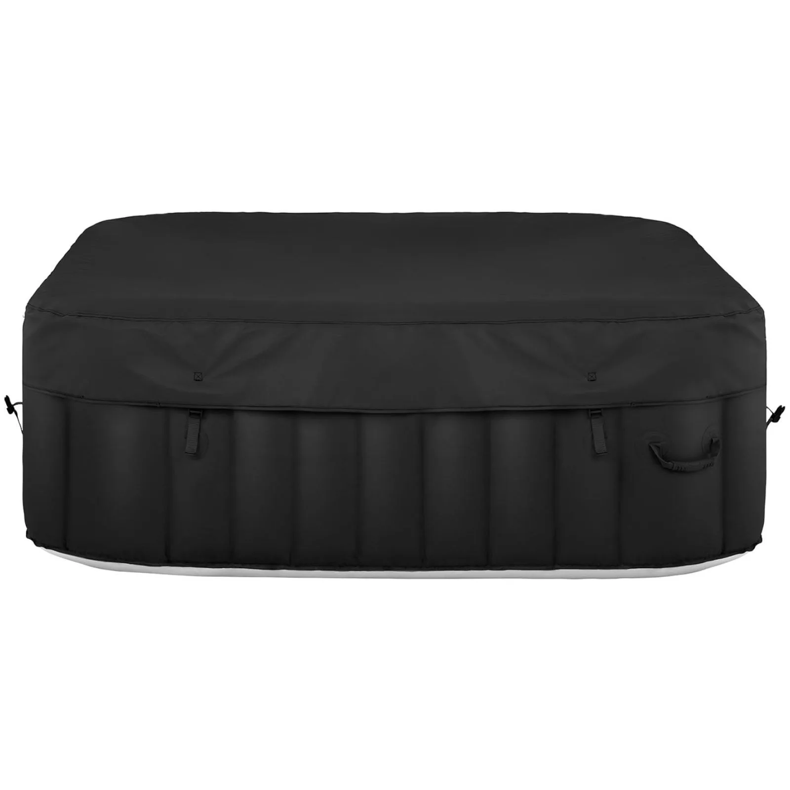 Jacuzzi gonflabil de grădină pentru 4 persoane, cu masaj, 42 °C, 600 L, alb-negru 3