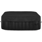 Jacuzzi gonflabil de grădină pentru 4 persoane, cu masaj, 42 °C, 600 L, alb-negru 3