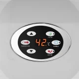 Jacuzzi gonflabil de grădină pentru 4 persoane, cu masaj, 42 °C, 600 L, alb-negru 6