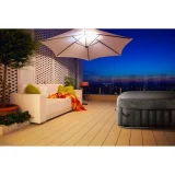 Jacuzzi gonflabil de grădină pentru 4 persoane, cu masaj, 42 °C, 600 L, alb-negru 8