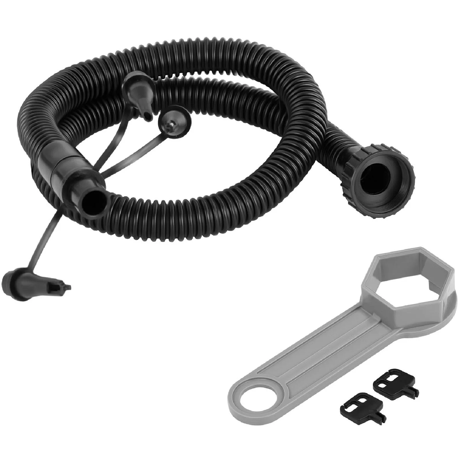 Jacuzzi gonflabil de grădină pentru 6 persoane, cu masaj, 42 °C, 900 L, albastru 5