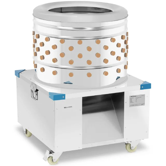 Baromfi tolltépő gép tolltépéshez és tolleltávolításhoz, 540 kg/h, 60 cm átmérő