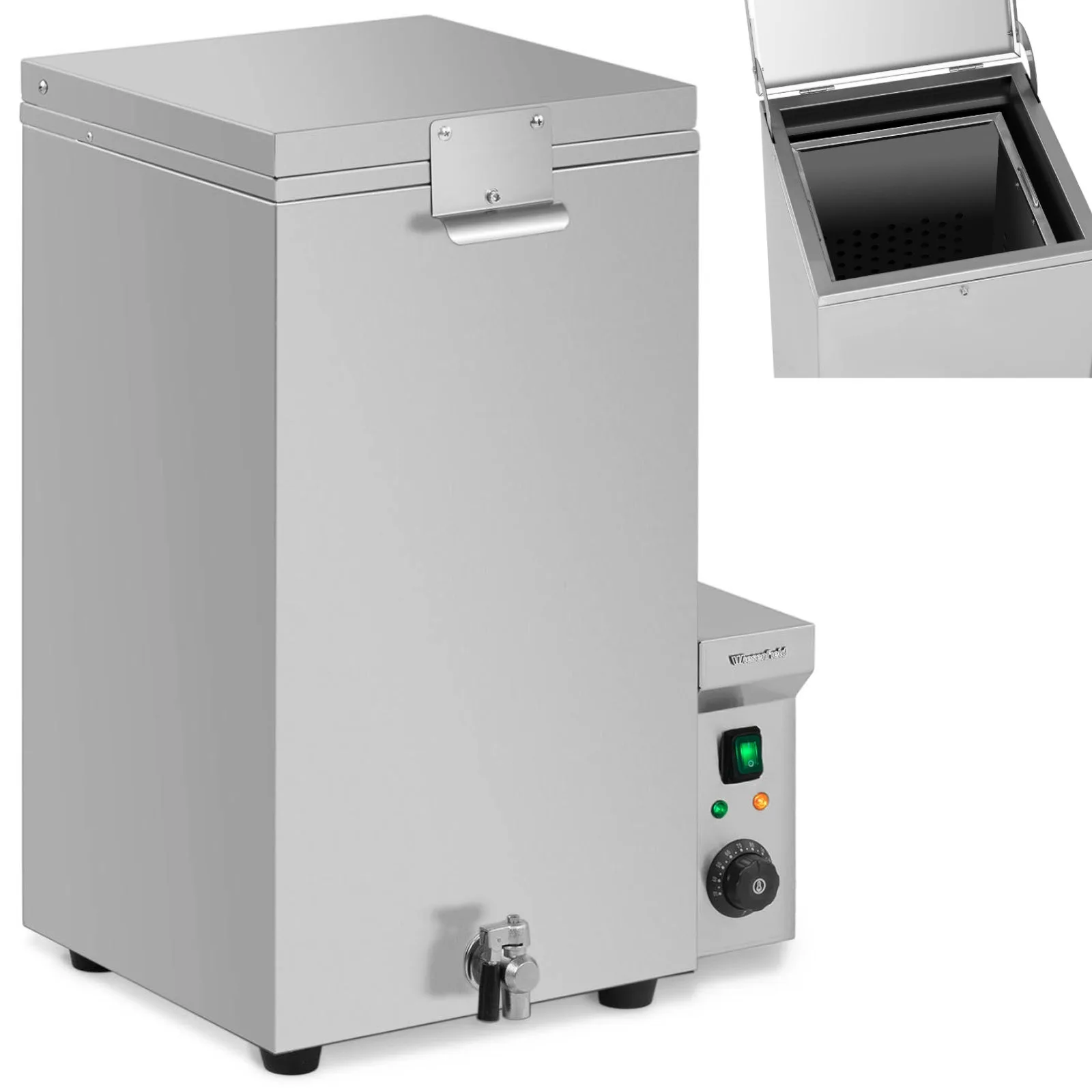 Forralótartály baromfihoz (csirke, pulyka, kacsa) maximum 5 darabig, 70 l, 1,8 kW