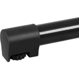 Kruhový skladací barový stôl, priemer 70 cm, výška 110 cm, čierny 3