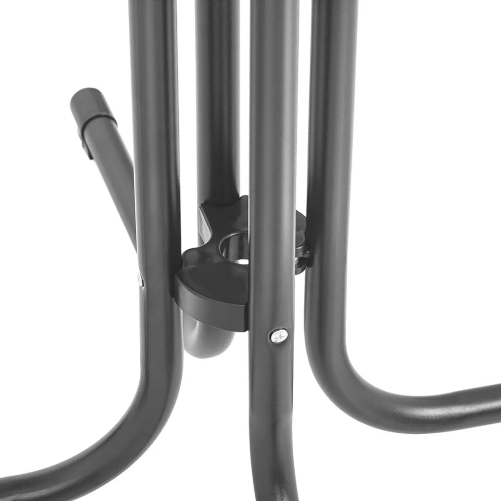 Okrugli visoki sklopivi bar stol, promjer 80 cm, visina 110 cm, sivi 5
