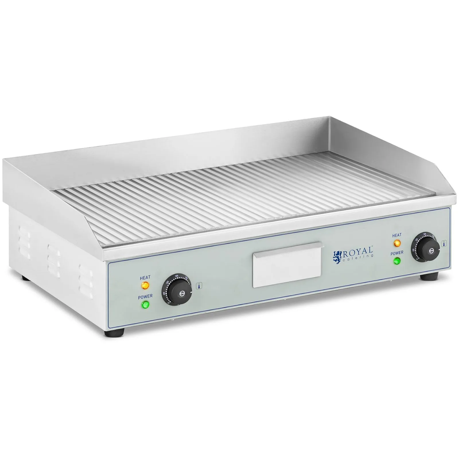 Elektromos grill dupla barázdált grilllemezel, 400 x 730 mm, 2 x 2000 W
