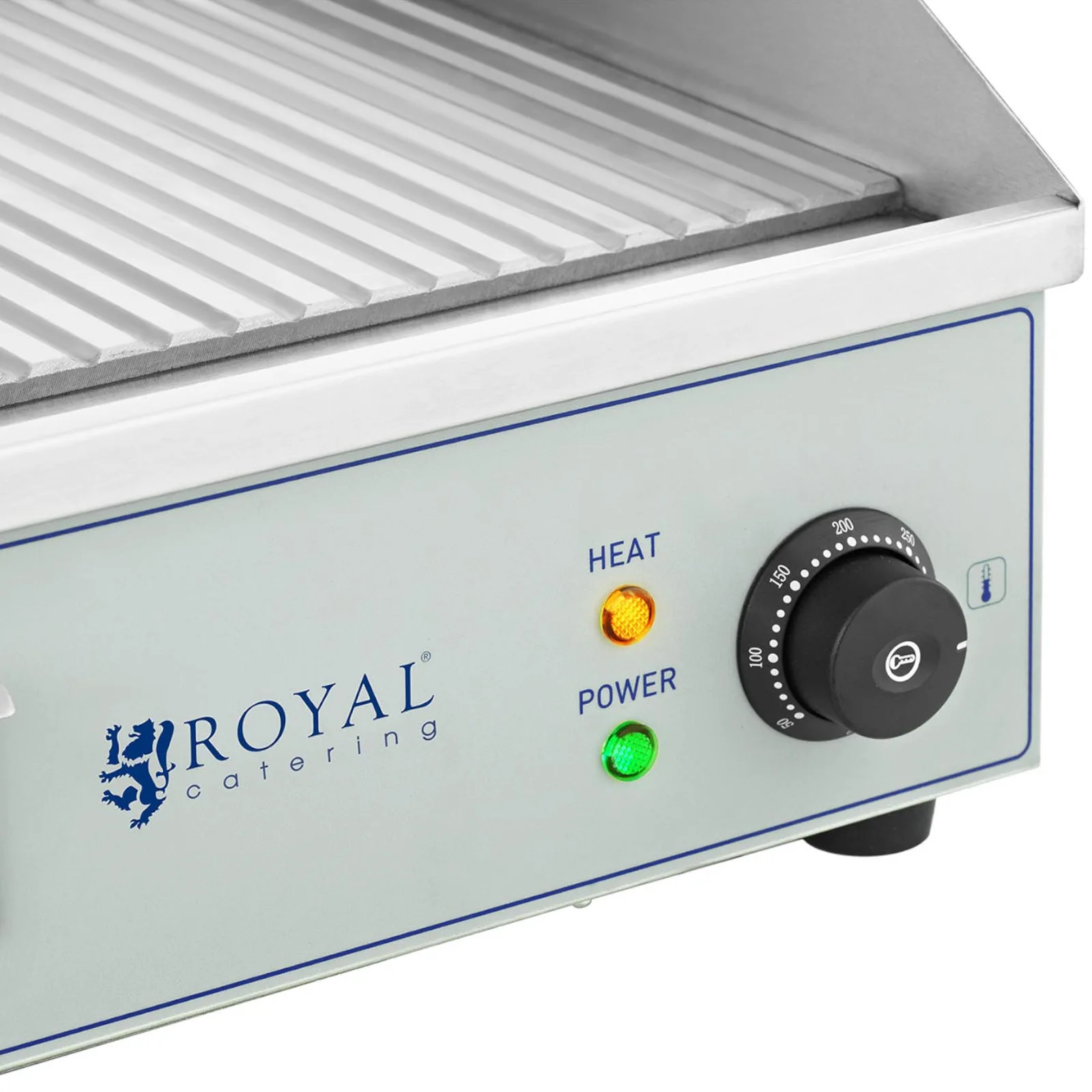 Grătar electric cu placă de gătit cu două caneluri, 400 x 730 mm, 2 x 2000 W 3