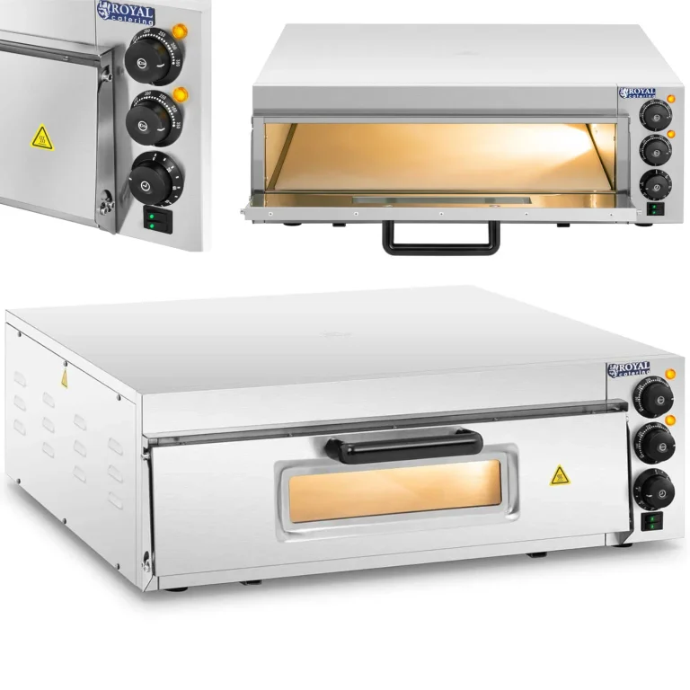 Egykamrás pizza sütő üvegajtóval, 1 pizza, 60 cm, 230 V, 3000 W