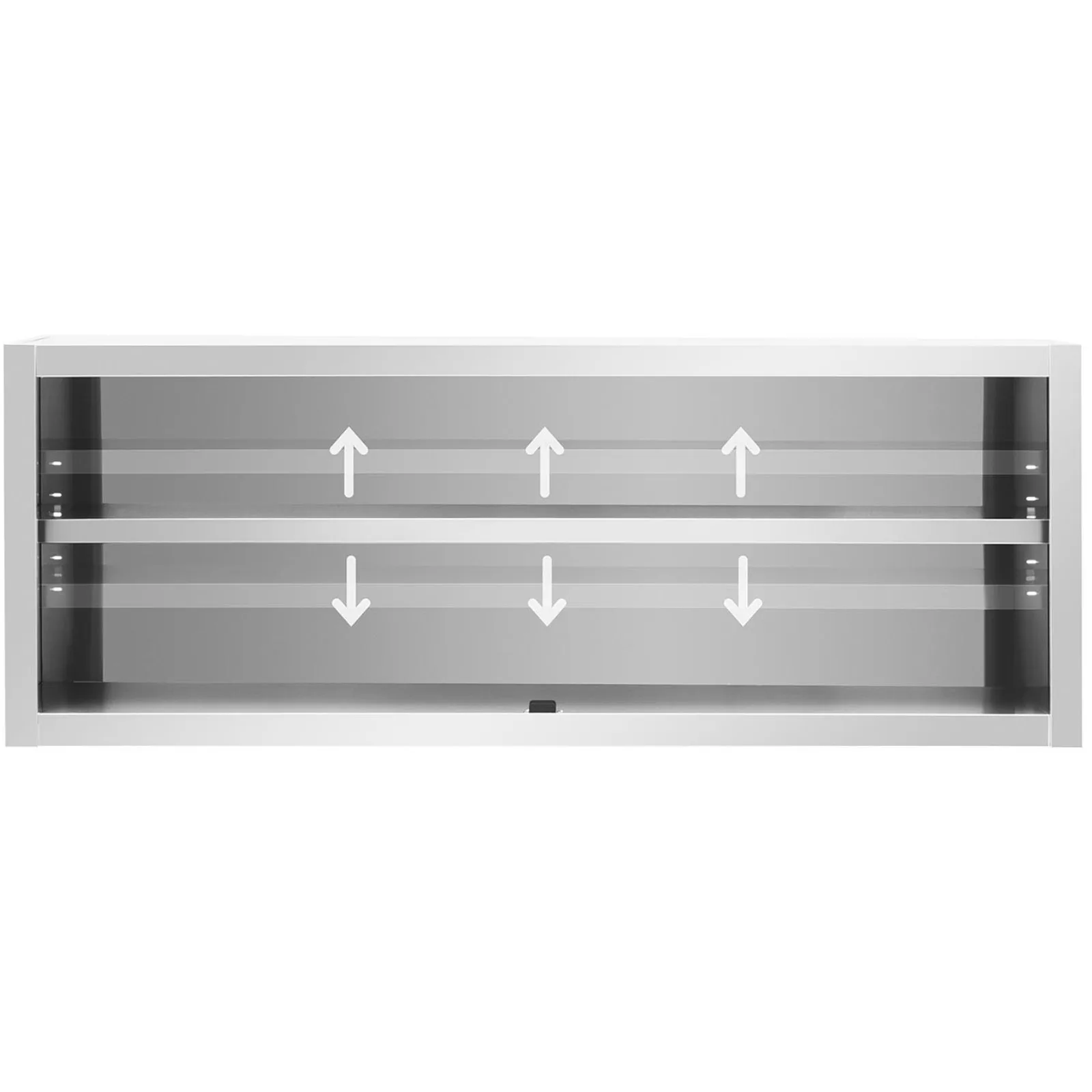 Gastronomie-Hängeschrank mit Schiebetüren, STAHL, 160 x 45 x 60 cm 3