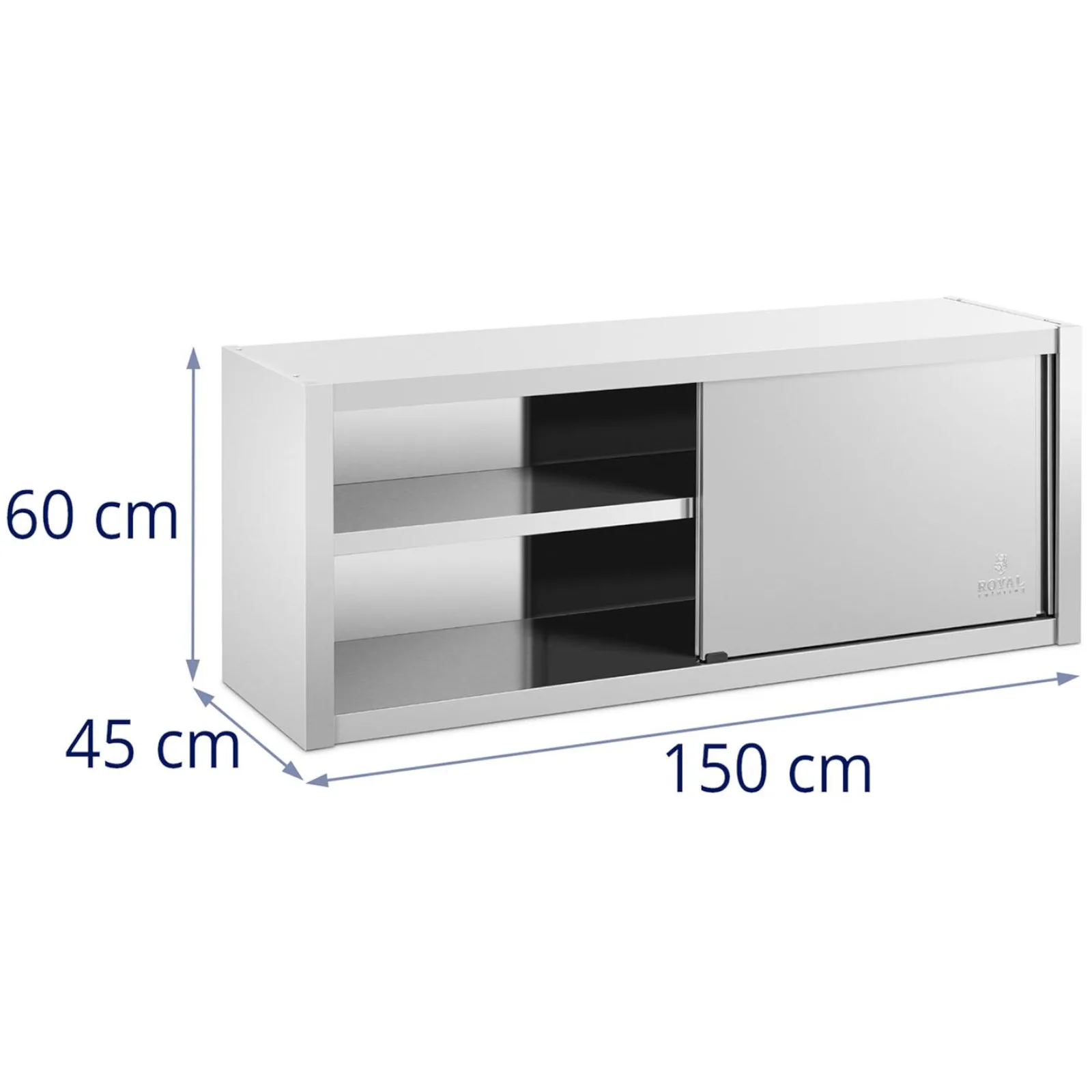 Zidni ormarić za catering s kliznim vratima STAL 150 x 45 x 60 cm 7