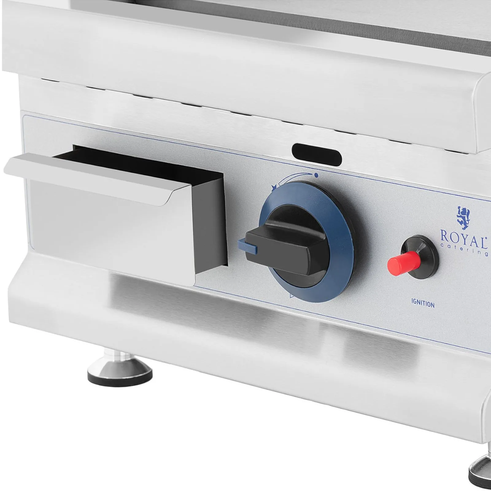 Smooth adjustable gas grill for propane-butane gas, 0.03 bar, 35 x 40 cm, 3000 W 3
