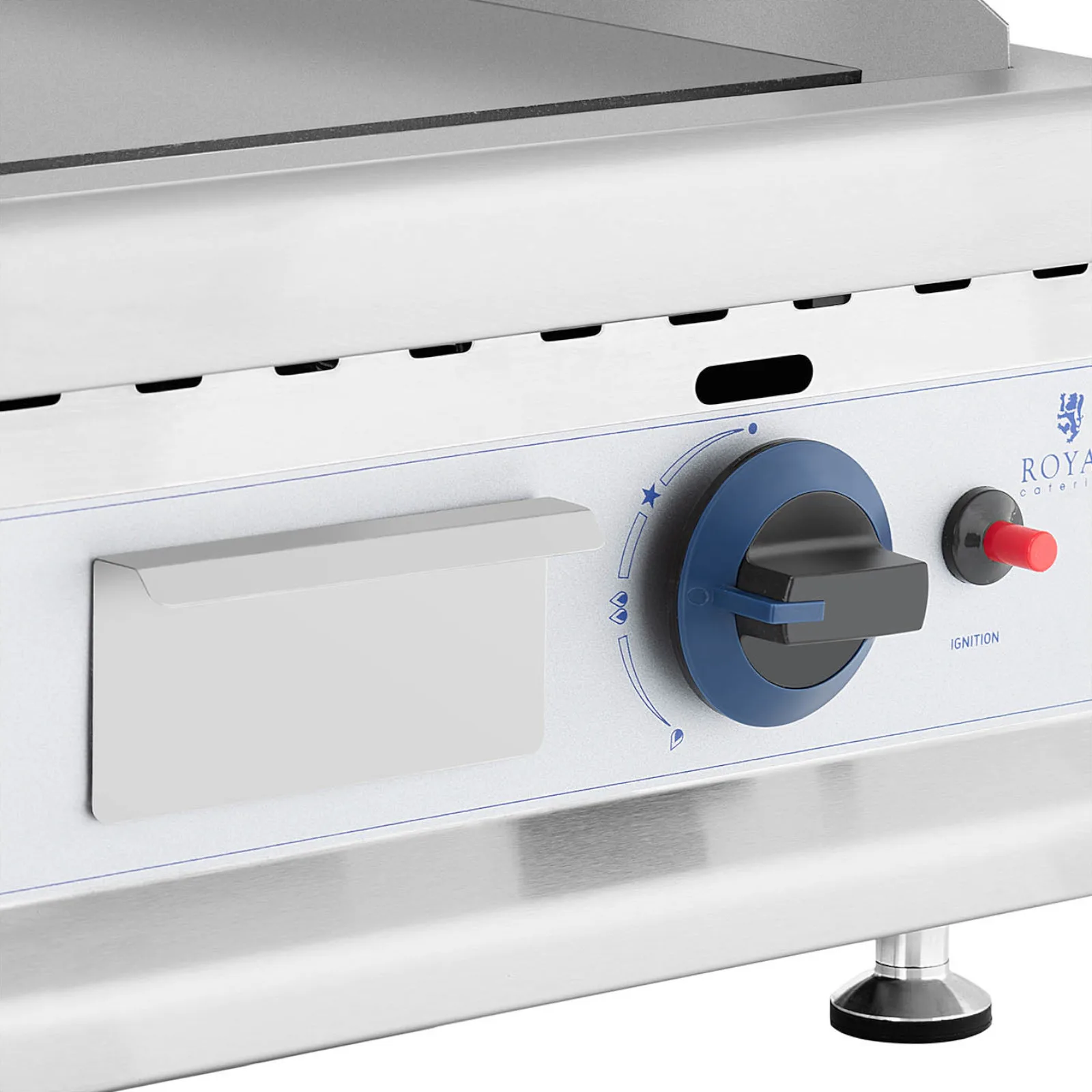 Smooth adjustable gas grill for propane-butane gas, 0.03 bar, 35 x 40 cm, 3000 W 4