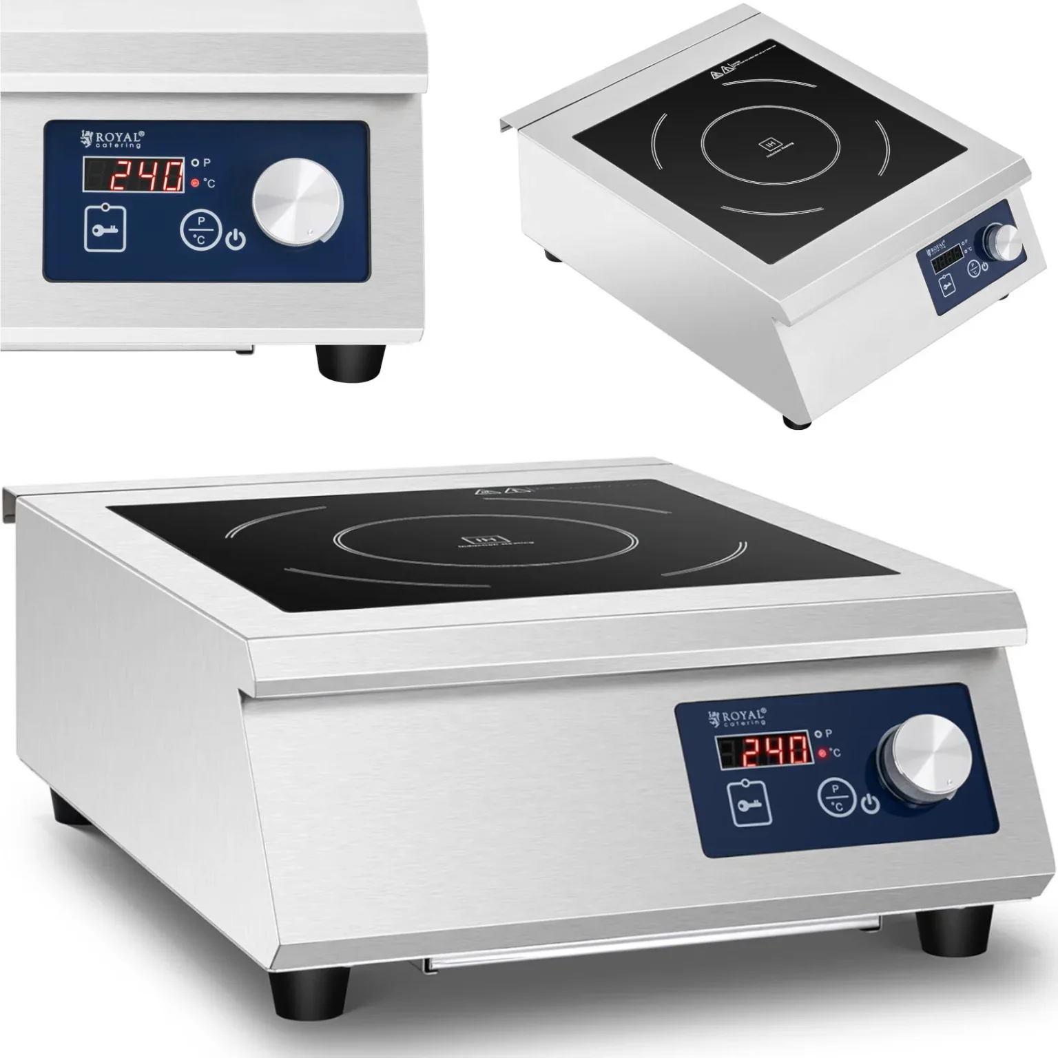 Tragbares, verstellbares Induktionskochfeld, 33 cm Durchmesser, 5000 W Tragbares, verstellbares Induktionskochfeld, 33 cm Durchmesser, 5000 W