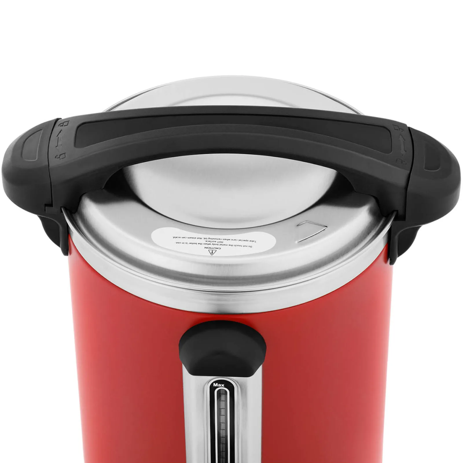 Doppelwandiger Wasserkocher mit Tropfschale, 6,1 l, 1500 W, rot 4
