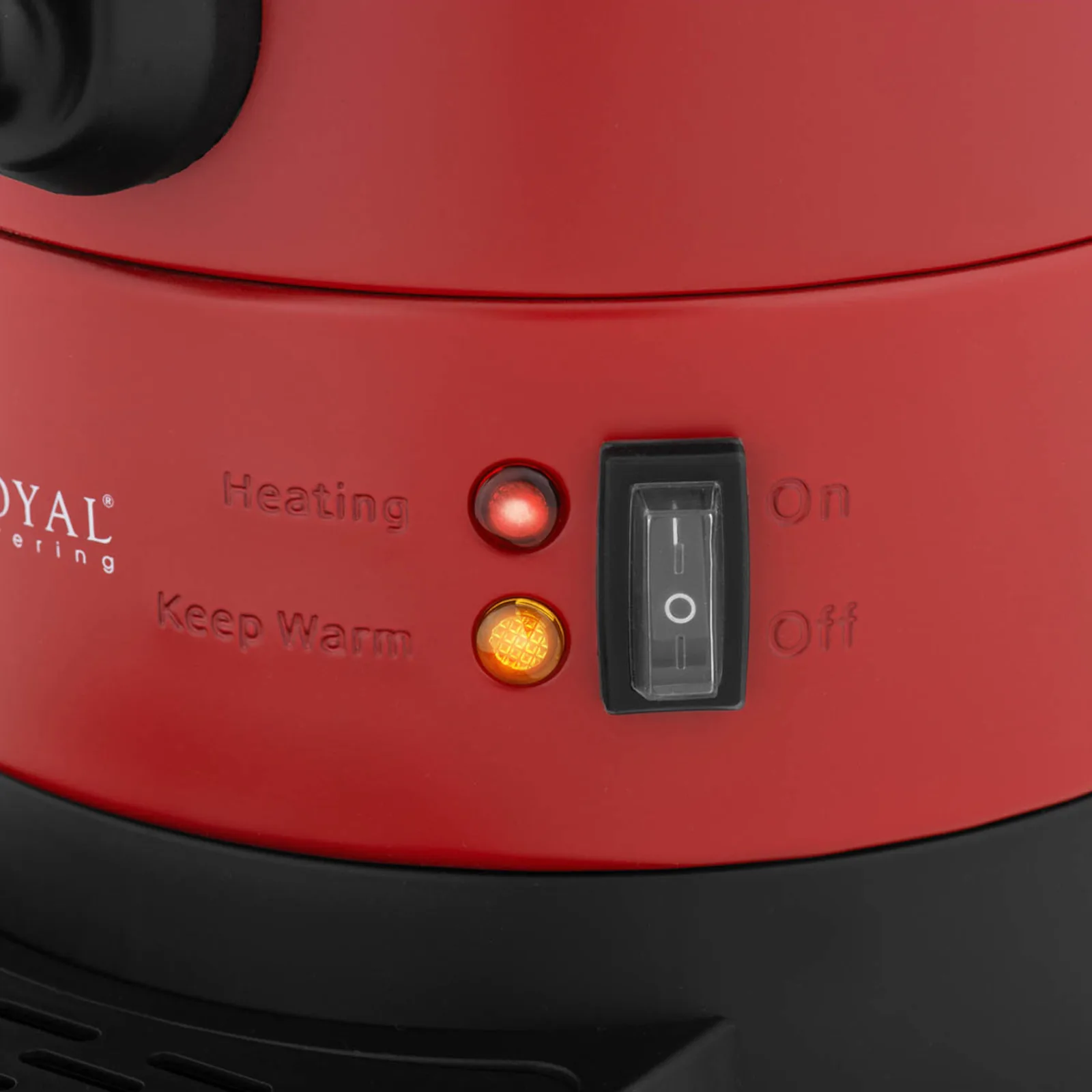Doppelwandiger Wasserkocher mit Tropfschale, 6,1 l, 1500 W, rot 5