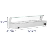 Încălzitor de alimente Bemar, încălzitor pentru bufet cu capac, 4 x GN 1/2, 2000 W 7