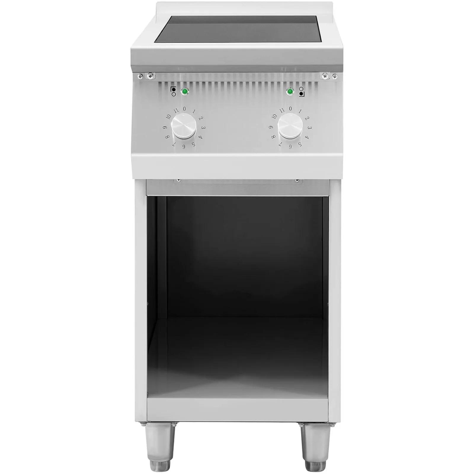 2-burner freestanding induction cooktop on an open base, 400 V, 8500 W 7