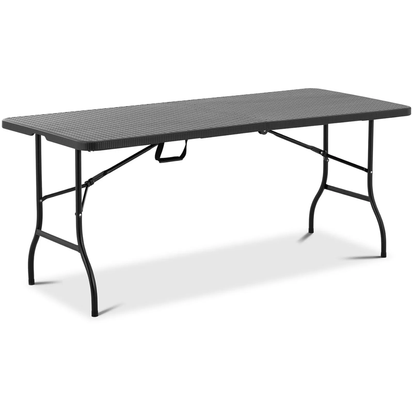 Masă pliabilă de grădină, până la 150 kg, 1830 x 750 x 740 mm, negru 2