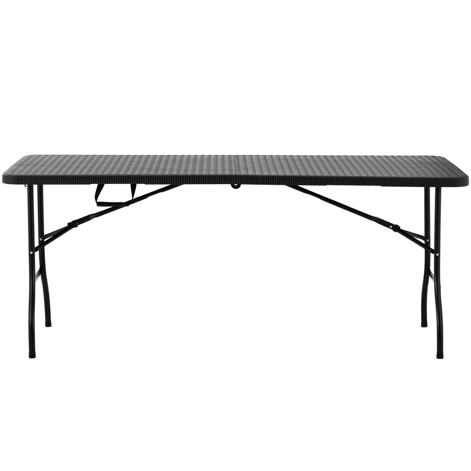 Masă pliabilă de grădină, până la 150 kg, 1830 x 750 x 740 mm, negru 6