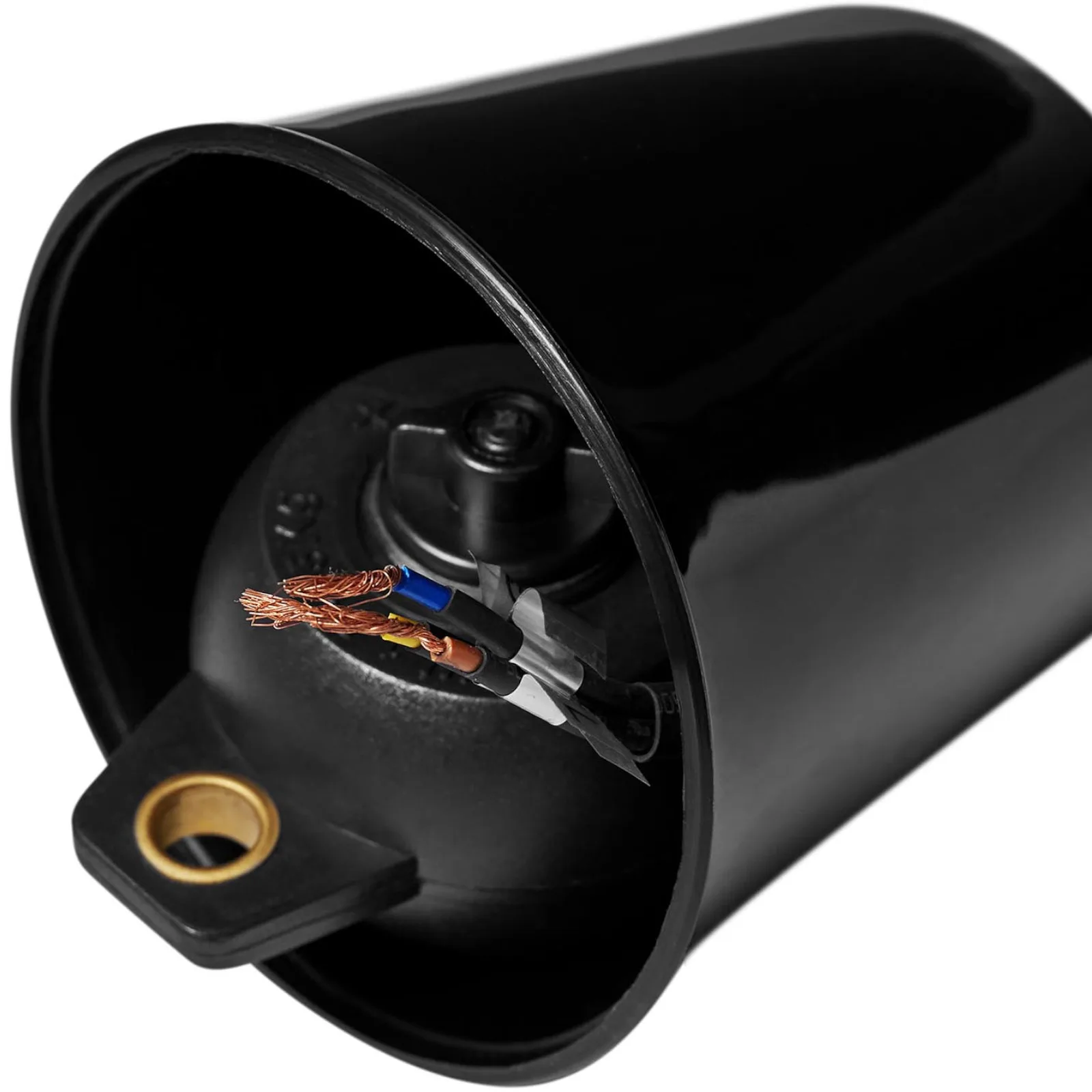 Schwarze hängende Infrarot-Speisenwärmelampe (IR), 17 cm Durchmesser, 250 W 4
