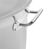 Oală din oțel de 170 L cu capac și pahar gradat pentru aragazuri cu inducție, gaz și electrice 3