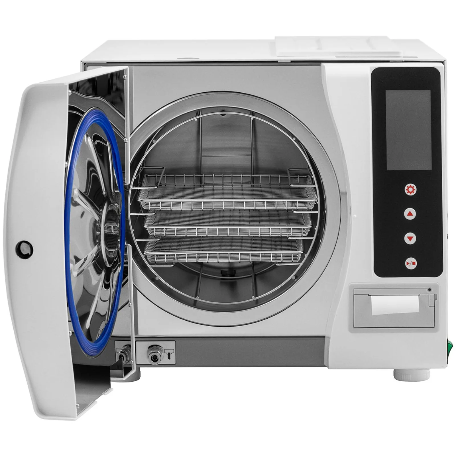 Nyomásos gőzsterilizáló műszerek sterilizálásához, 6 program, nyomtató, B osztály, LCD, 23 l 4