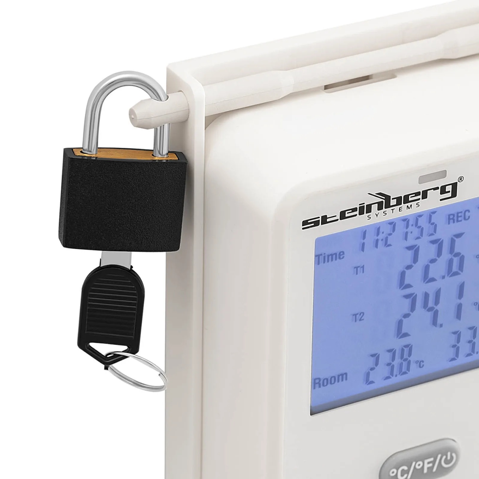 LCD USB Wi-Fi hőmérséklet- és páratartalom-rögzítő, mérési tartomány: 0–100% / -50–350 °C 3