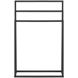 Suport de podea independent pentru 3 prosoape, OȚEL, 55 x 21,5 x 84 cm, gri închis 6