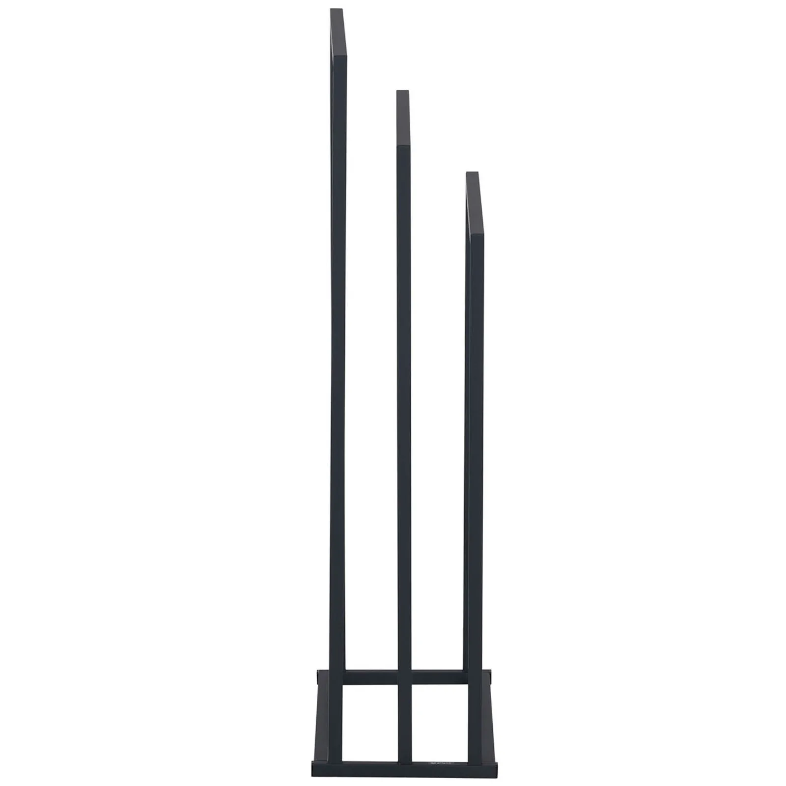 Suport de prosoape independent, montat pe podea, pentru 3 prosoape, OȚEL, 45 x 21,5 x 84 cm, gri închis 4